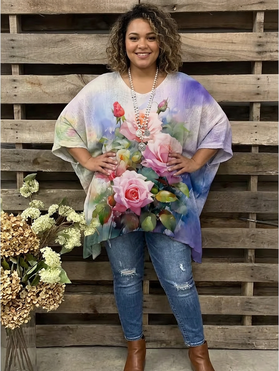 Sherry | Vintage Bohemian Floral T-Shirt