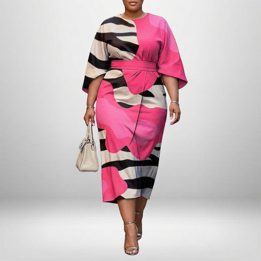 Zarella | Abstract Flow Midi Dress
