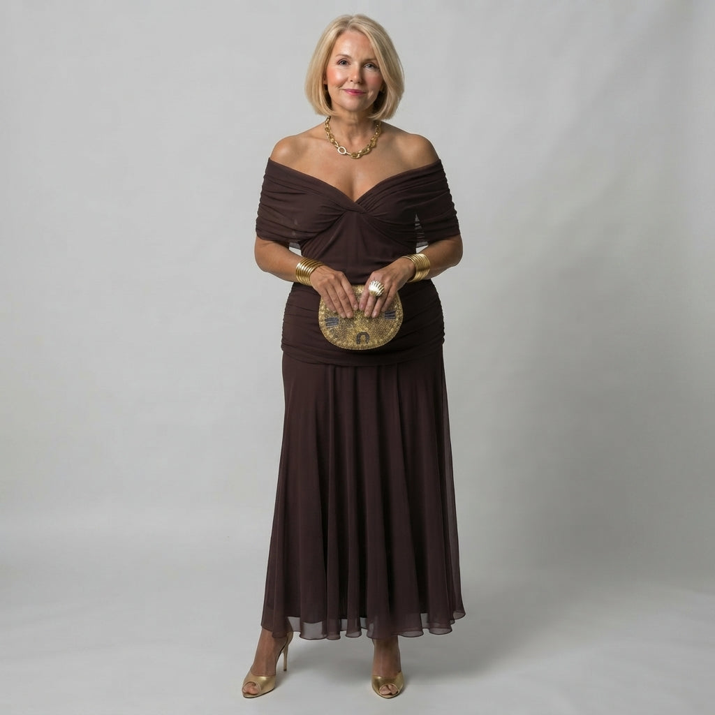 Calen | Off-Shoulder Midi Dress