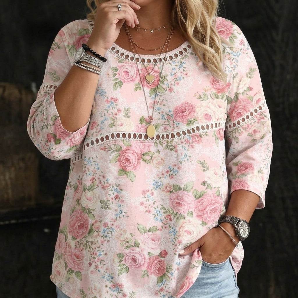 Brooklyn | Floral Collar Denim Dress