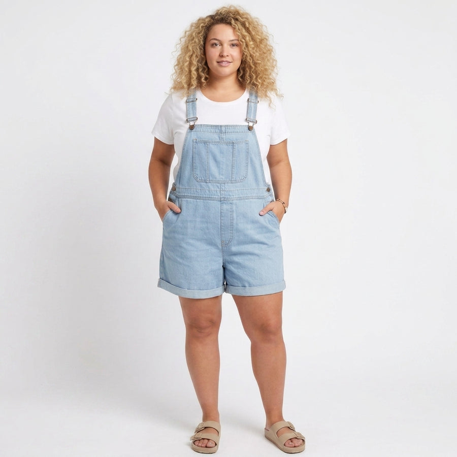 Clara | Denim Short Overall