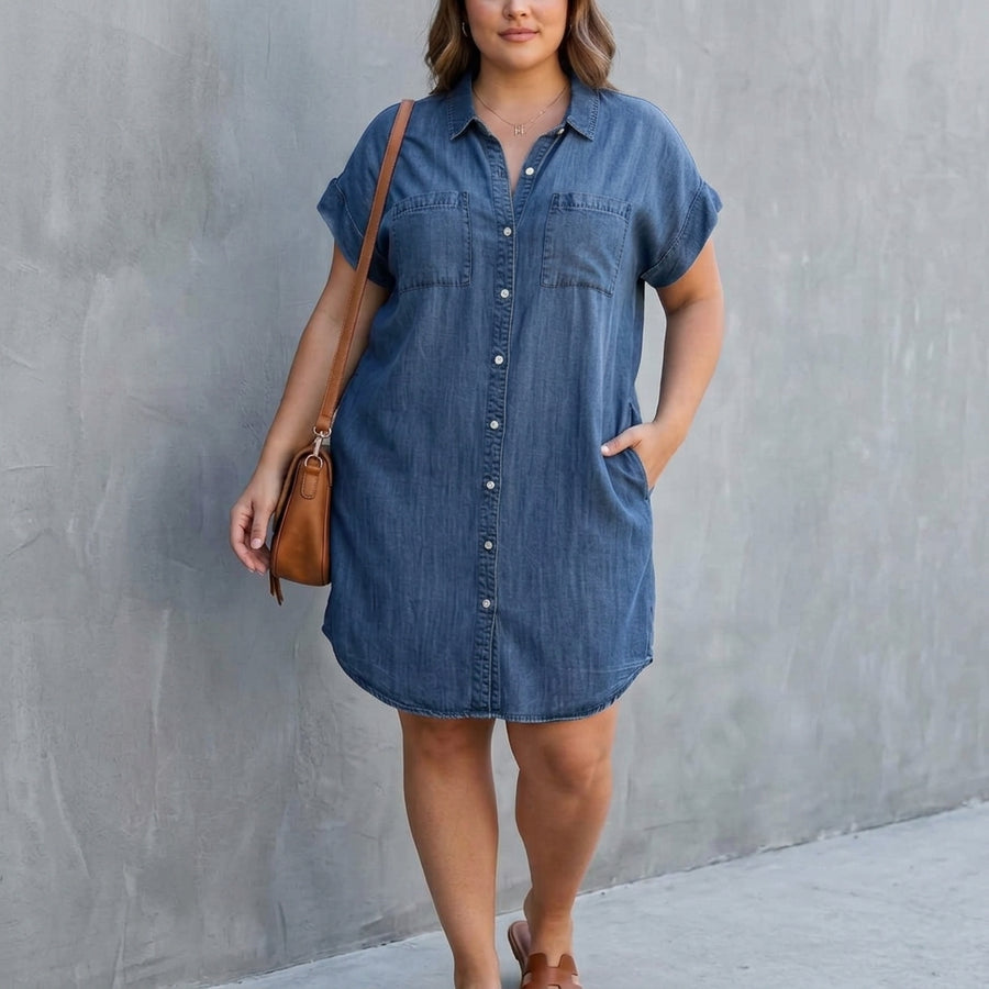 Helen | Button-Down Shirt Dress