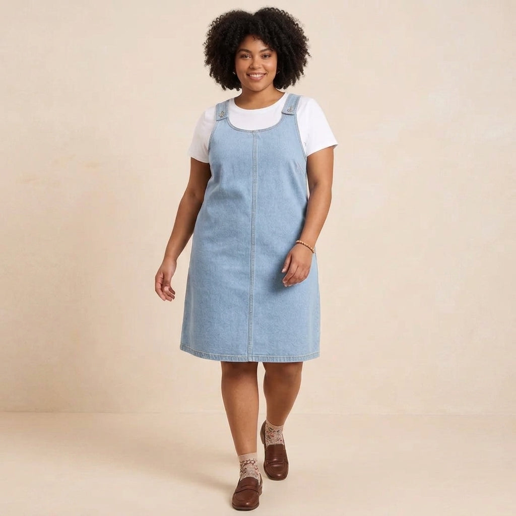 Saylor | Relaxed Denim-Look Dress