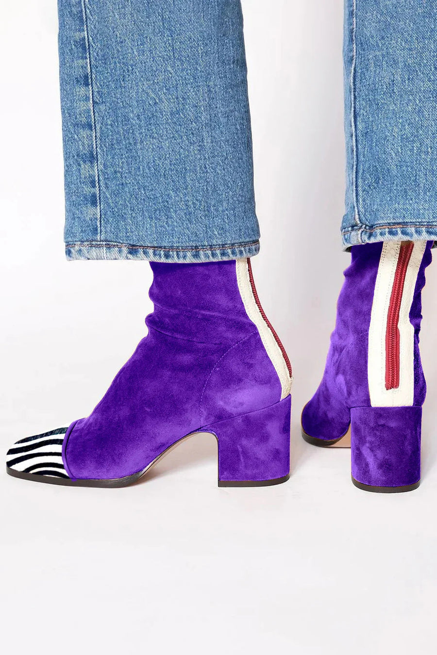 Melissa | Zebra Print Ankle Boots