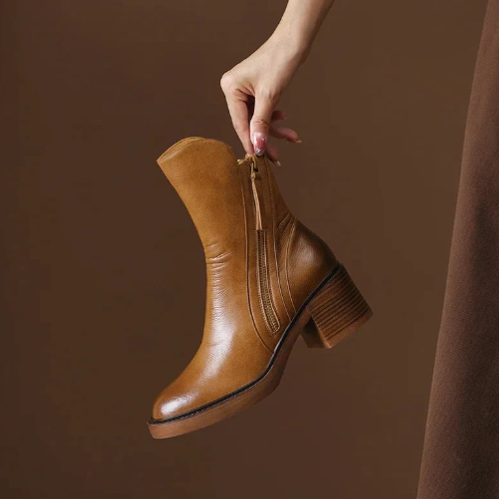 Octavia | Side Zip Ankle Boots