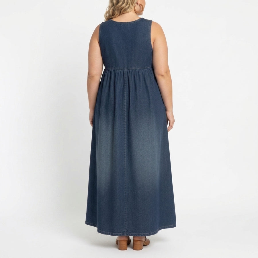 Karen | Denim Maxi Dress