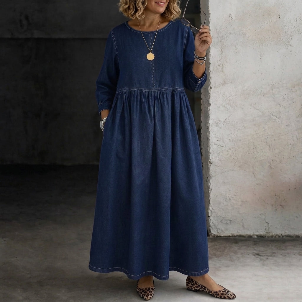 Melissa | Denim Dress Long Sleeve
