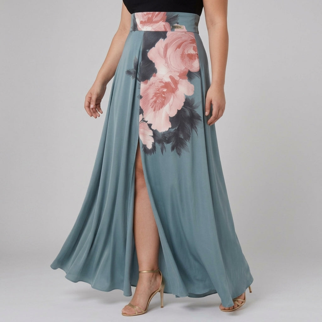 Olympas | Floral Skirt Maxi Dress