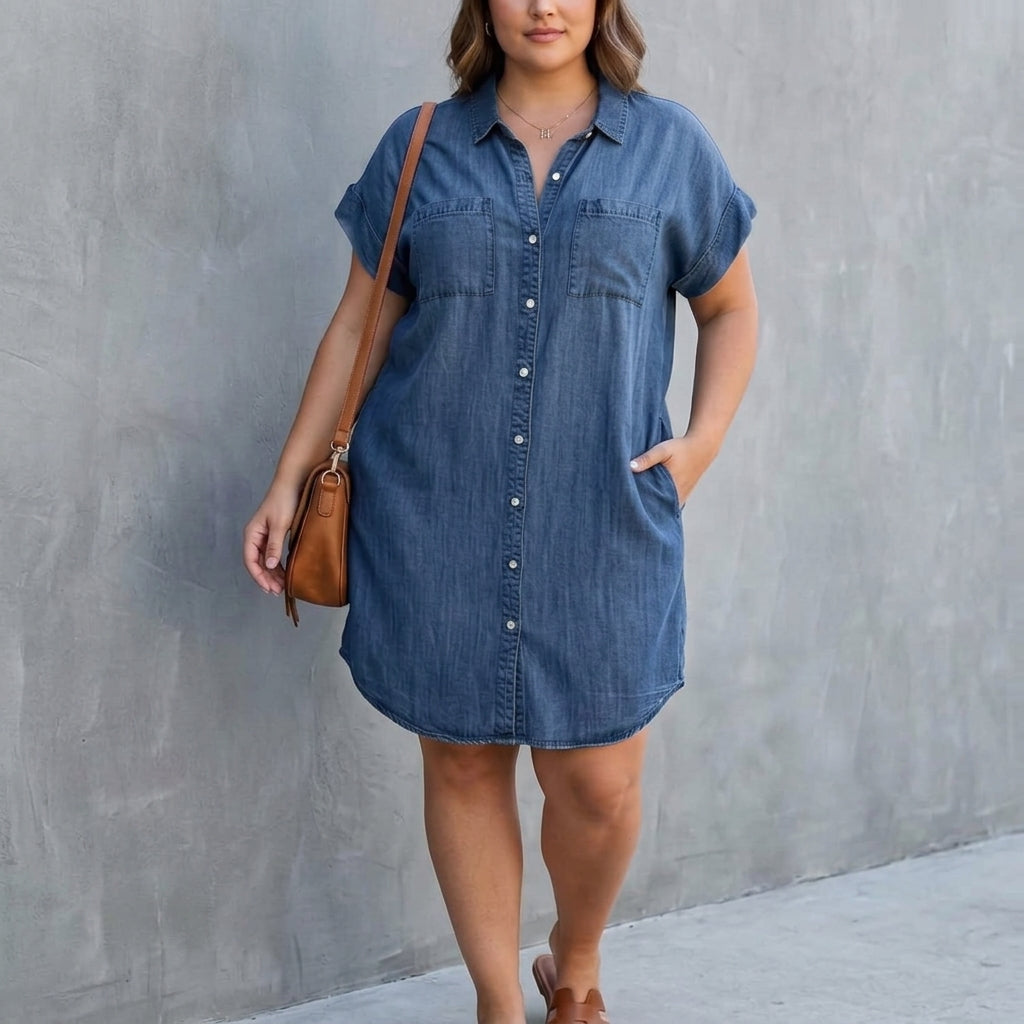 Helen | Button-Down Shirt Dress