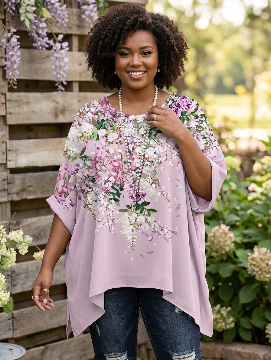 Lucille | Vintage Bohemian Floral T-Shirt