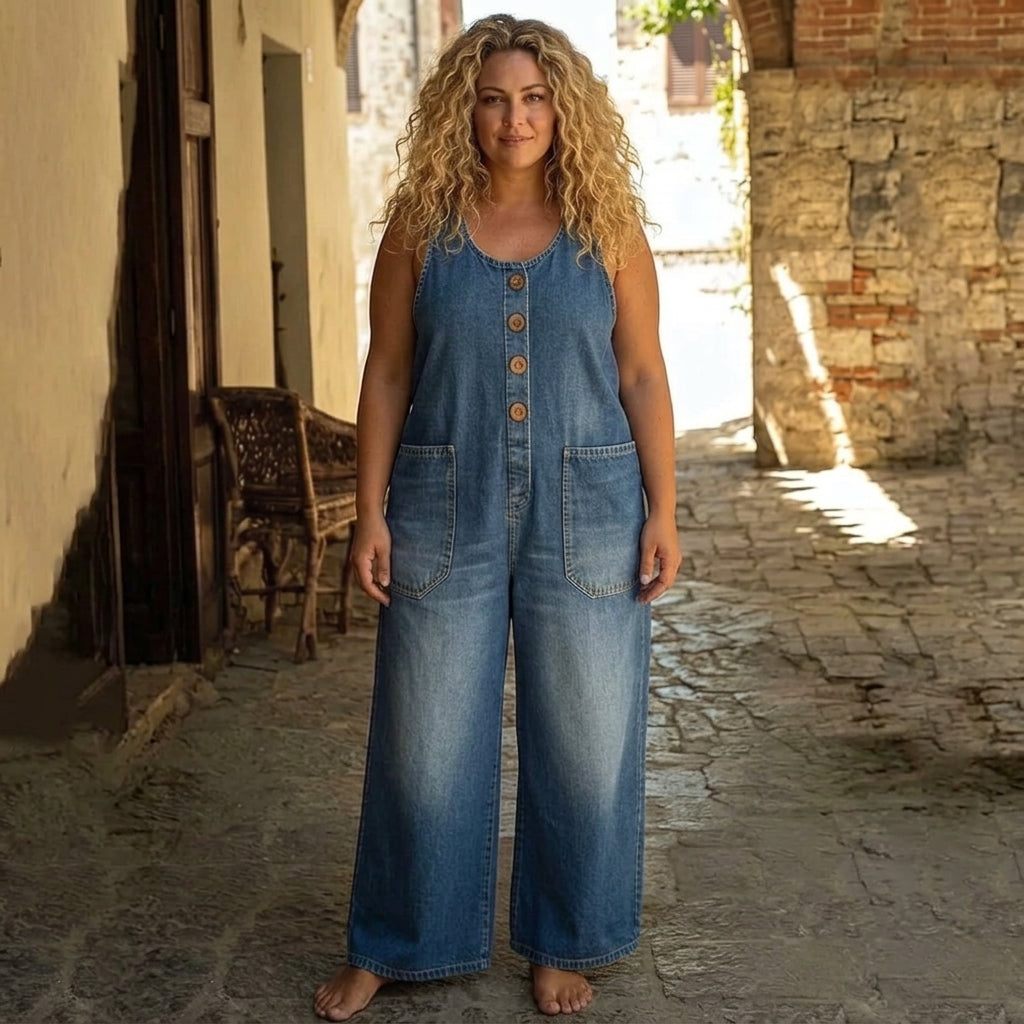 Ruth | Vintage Washed Denim Overall