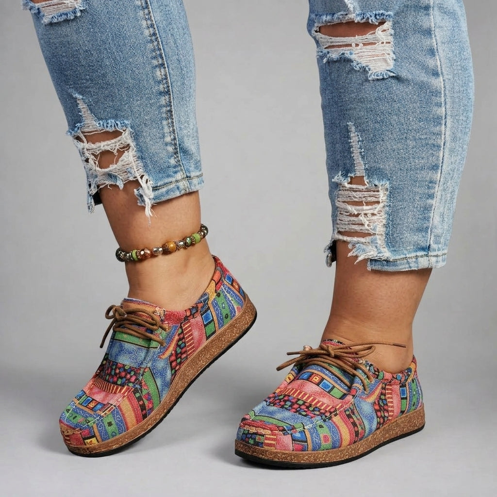 Rebecca | Patterned Sneakers