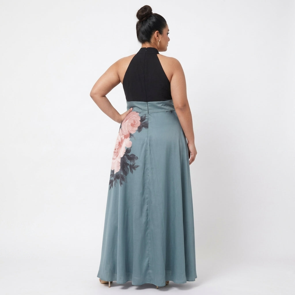 Olympas | Floral Skirt Maxi Dress