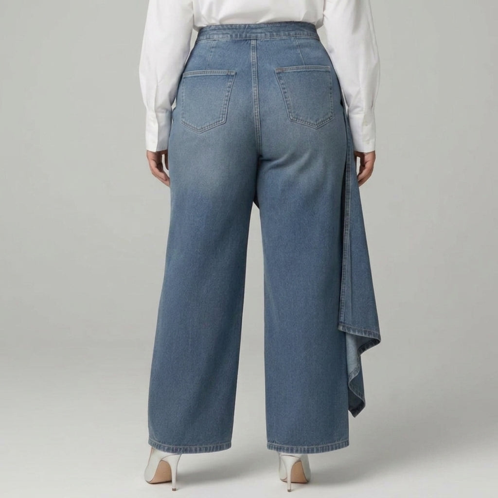 Audrey | Denim Wrap Trousers