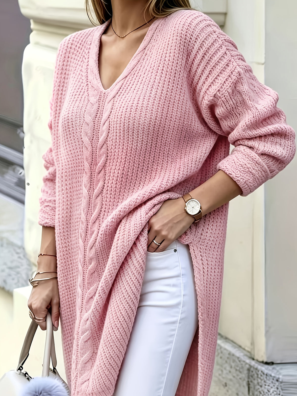 Seraphina | Elegant V-Neck Pullover