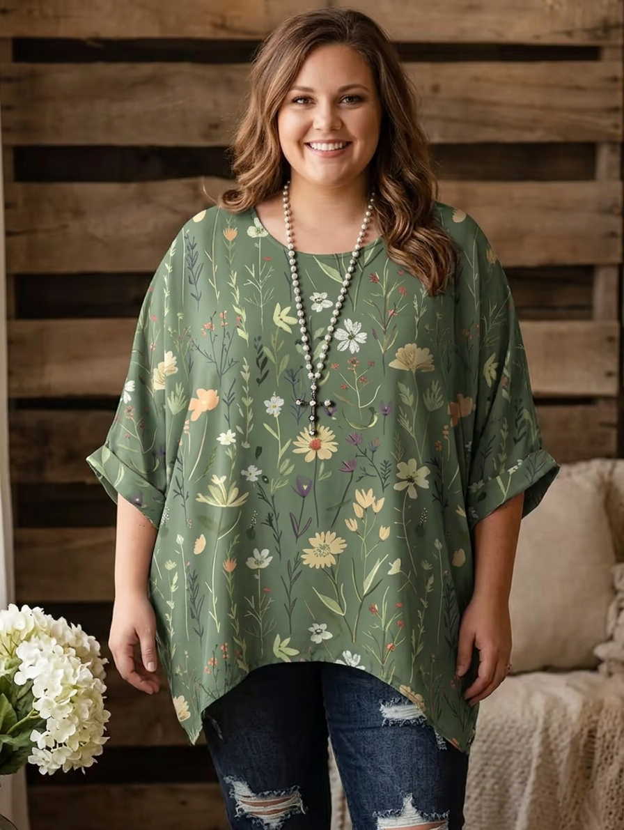 Clarice | Vintage Bohemian Floral T-Shirt