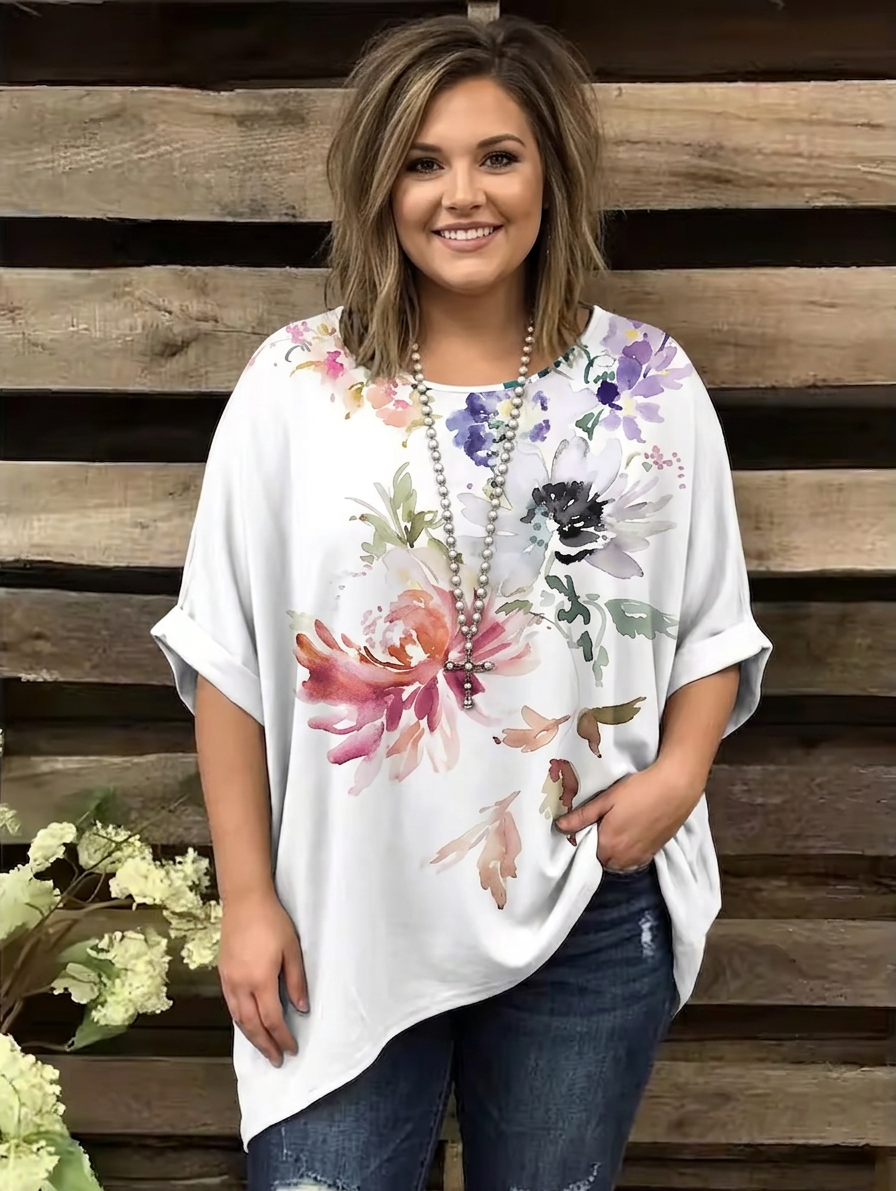 Michelle | Vintage Bohemian Floral T-Shirt