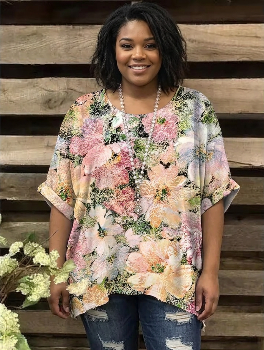 Arielle | Vintage Bohemian Floral T-Shirt
