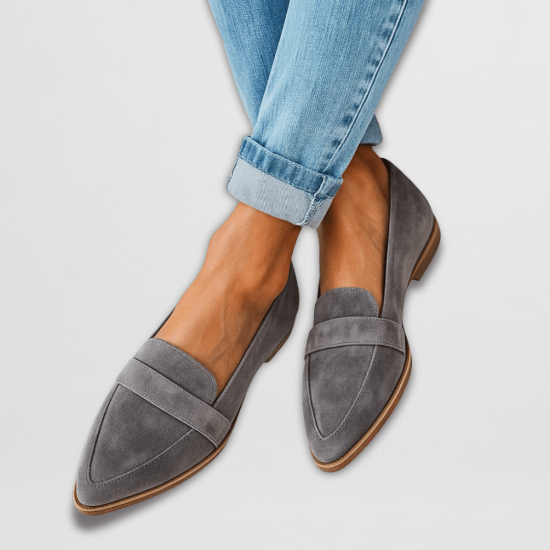 Helen | Supportive Suede Loafers