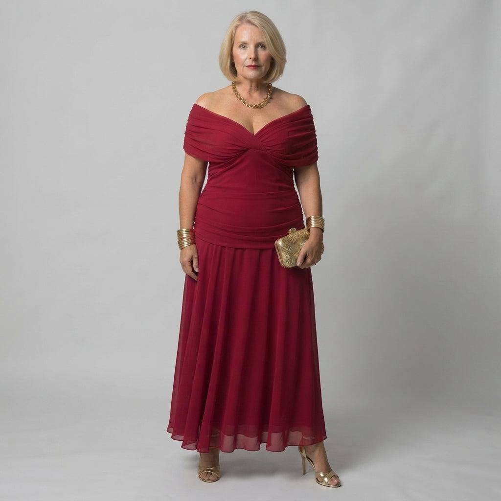Calen | Off-Shoulder Midi Dress