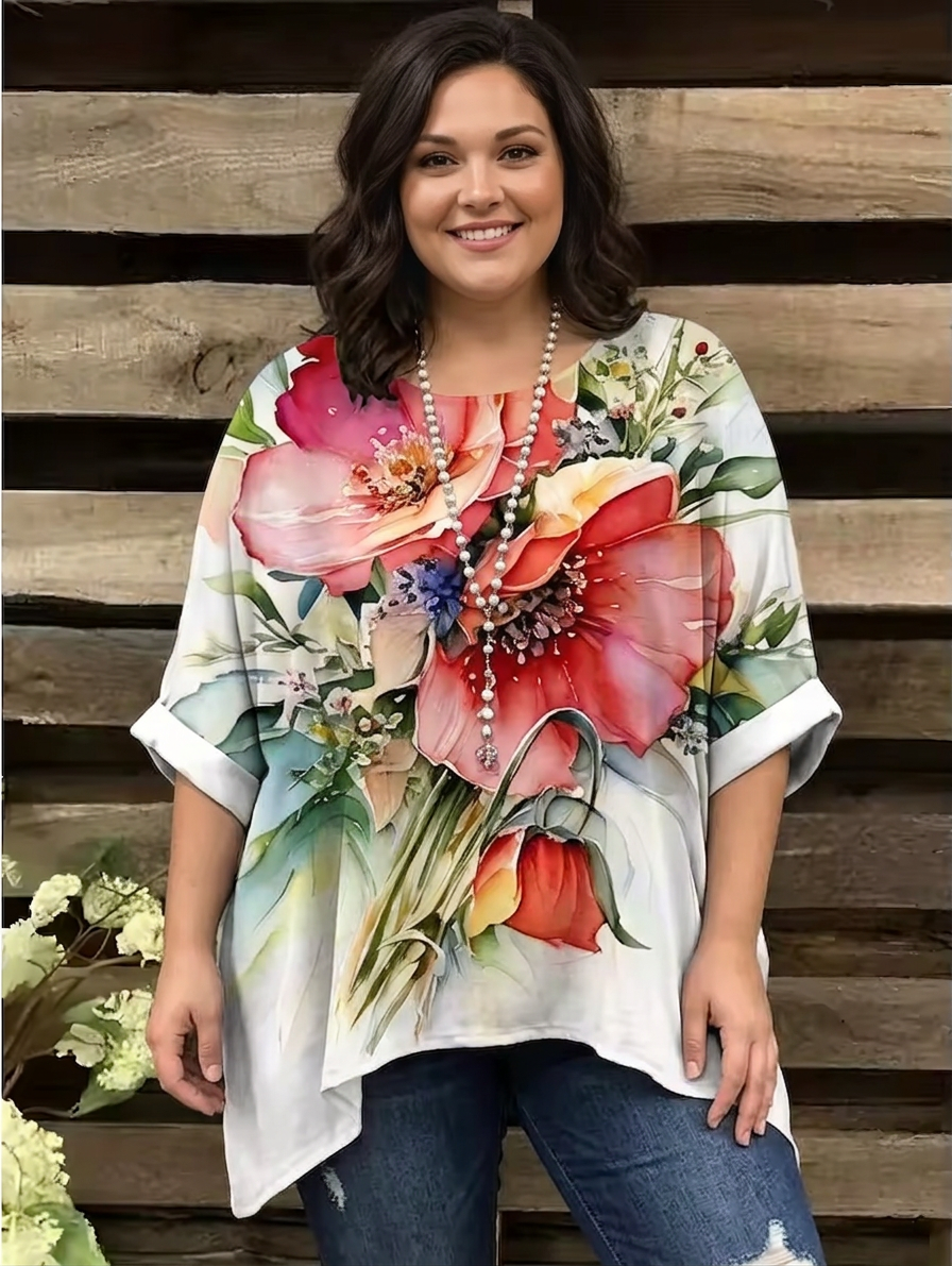 Joelle | Vintage Bohemian Floral T-Shirt