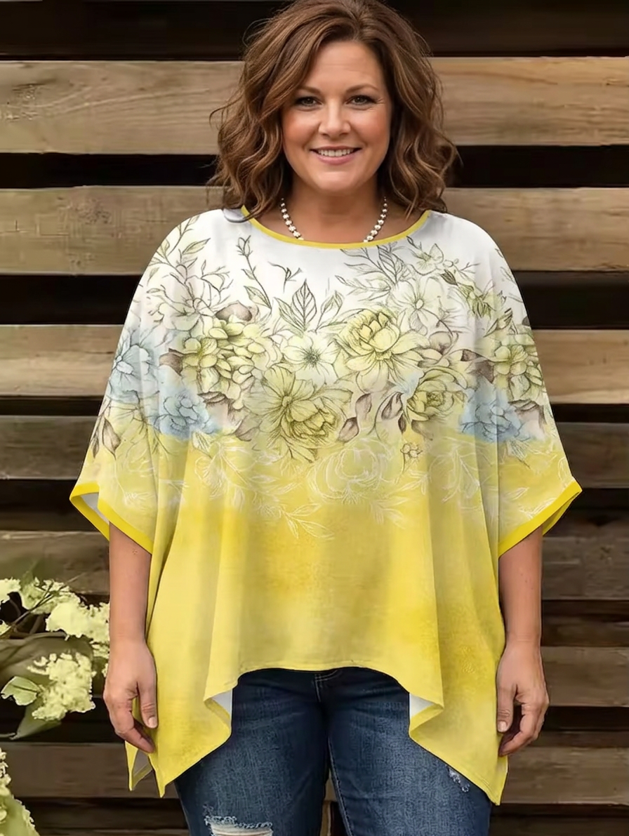 Nadine | Vintage Bohemian Floral T-Shirt
