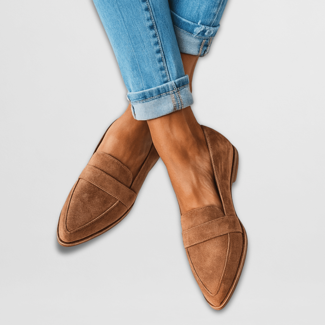 Helen | Supportive Suede Loafers