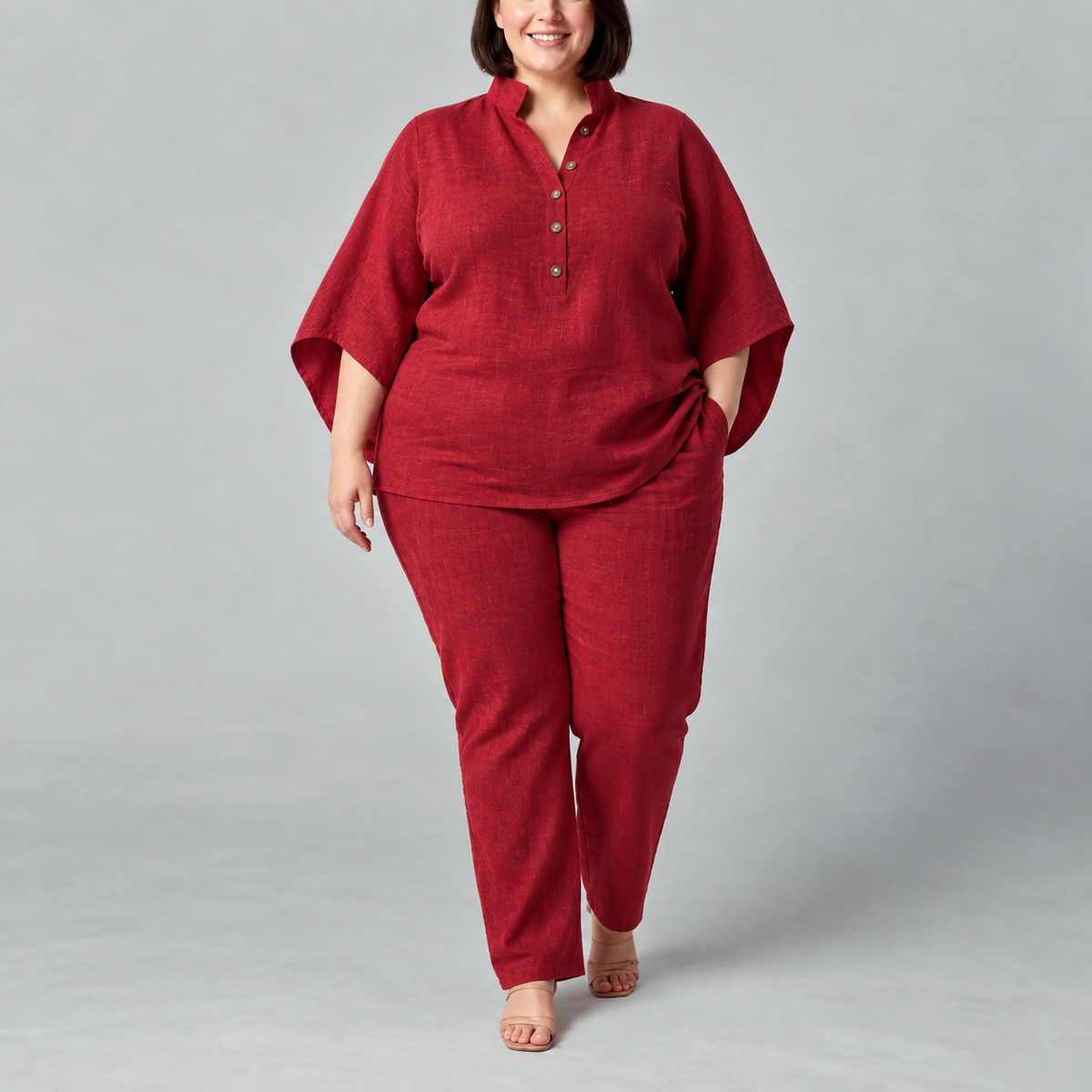 Vivian | Stand-Collar Two-Piece Set