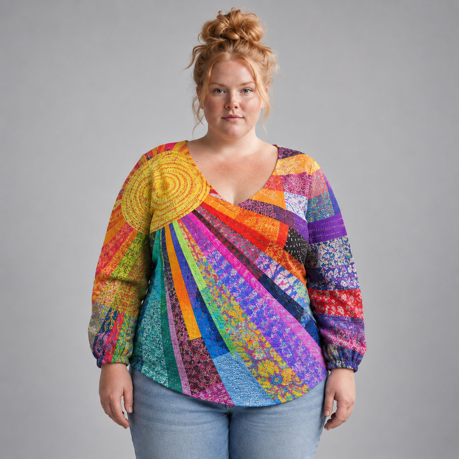 Vivienne Vintage Patchwork Top