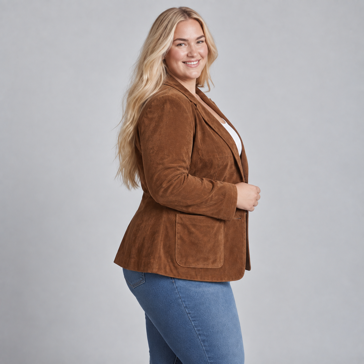 Imogen | Vintage Brown Blazer