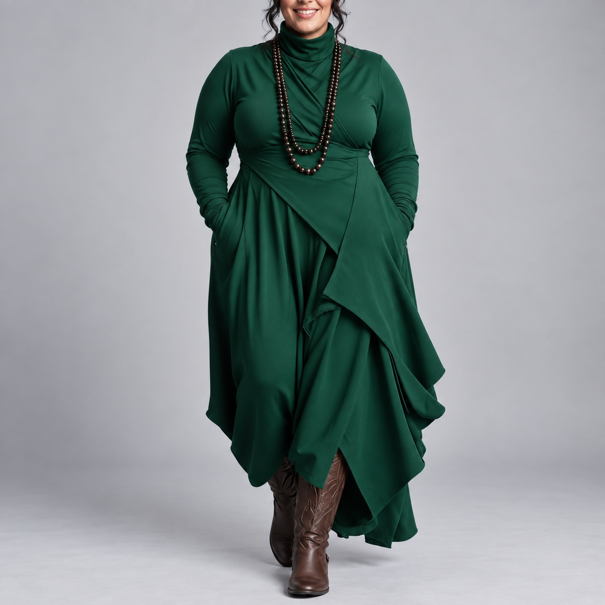 Natalie | Elegant Draped Dress
