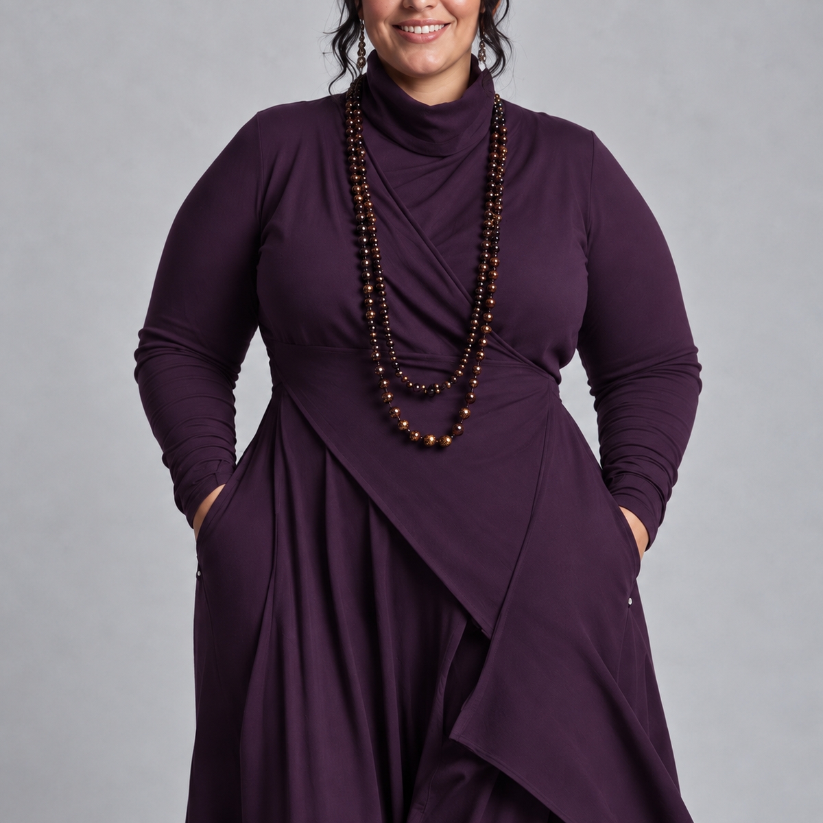 Natalie | Elegant Draped Dress