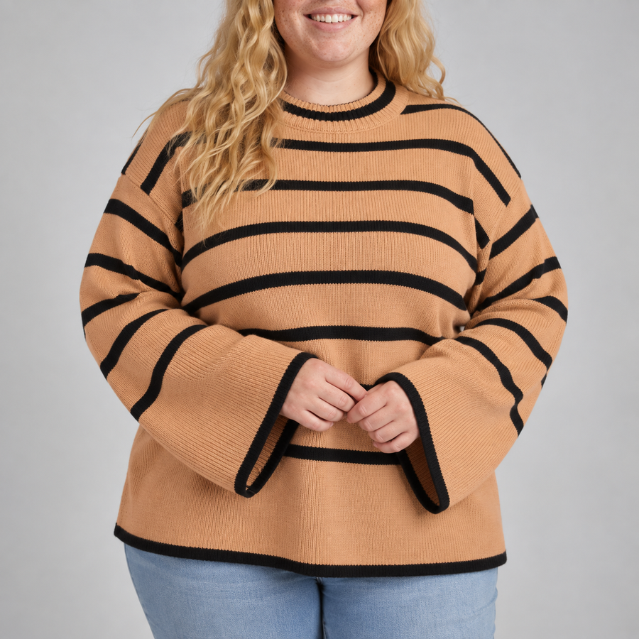 Marlowe | Striped Bell Sleeve Jumper