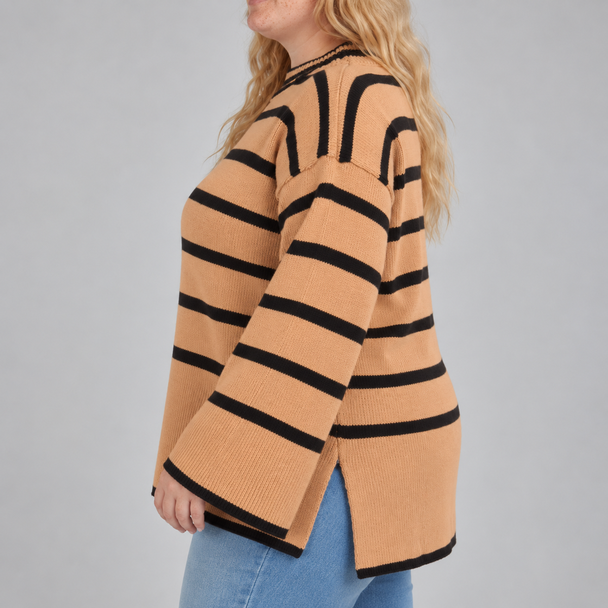 Marlowe | Striped Bell Sleeve Jumper