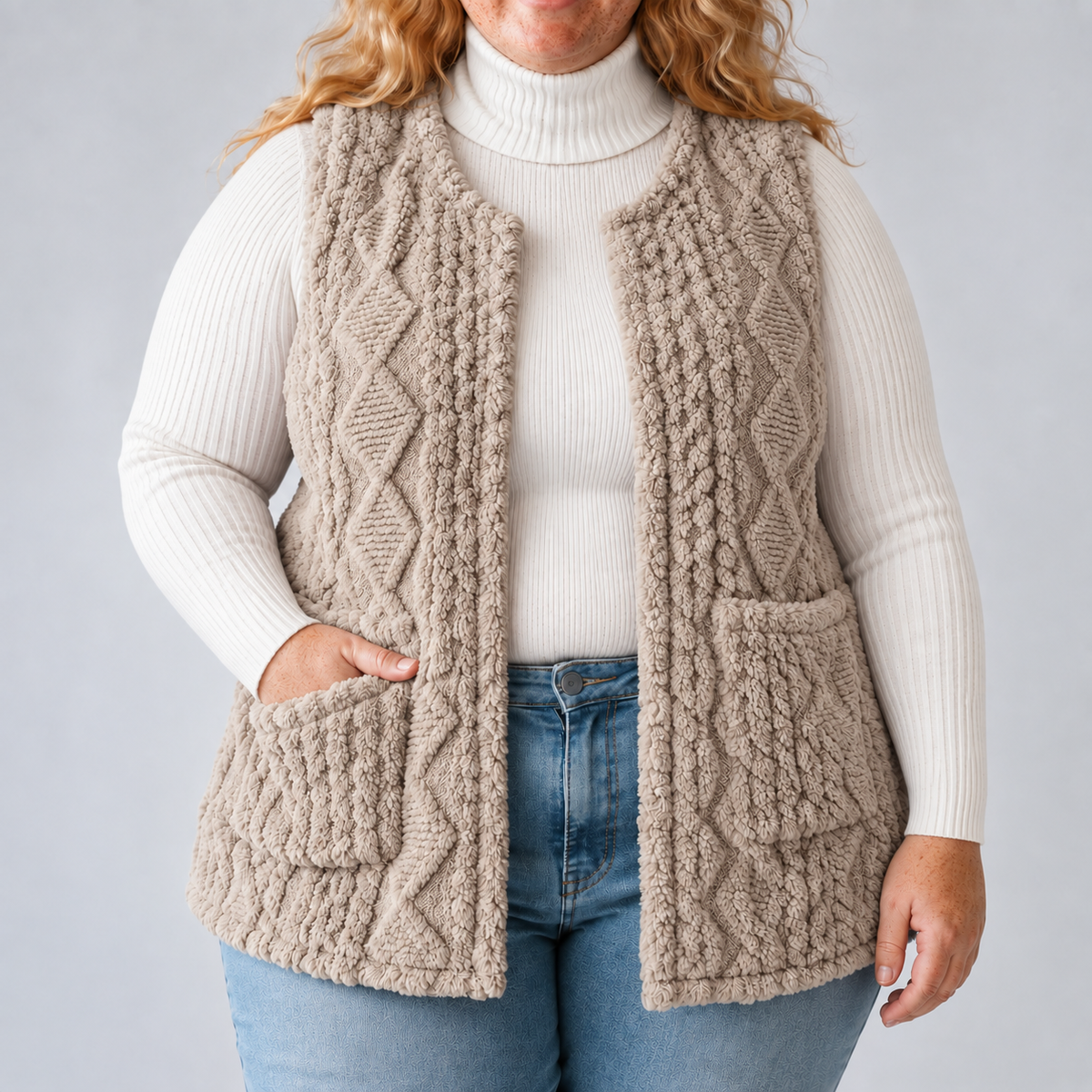 Aveline | Textured Longline Vest