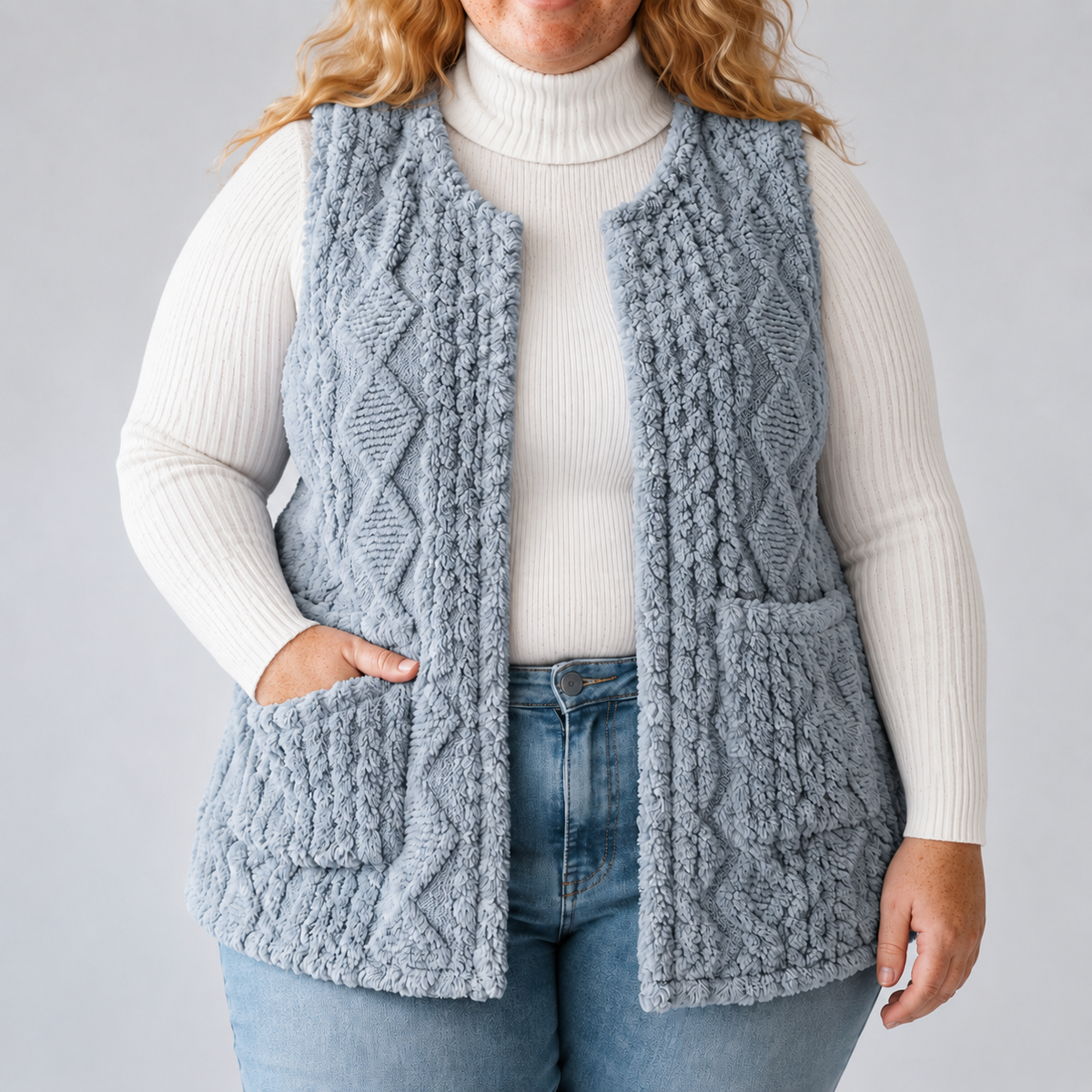 Aveline | Textured Longline Vest