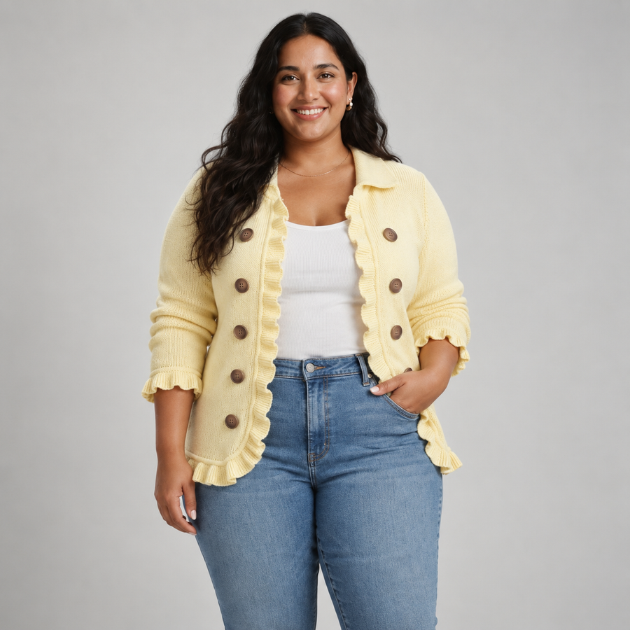 Ariana | Vintage Frill Cardigan