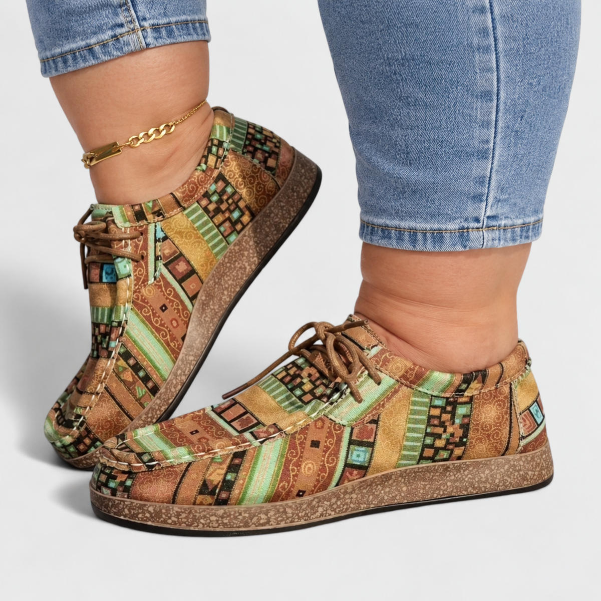 Rebecca | Patterned Sneakers