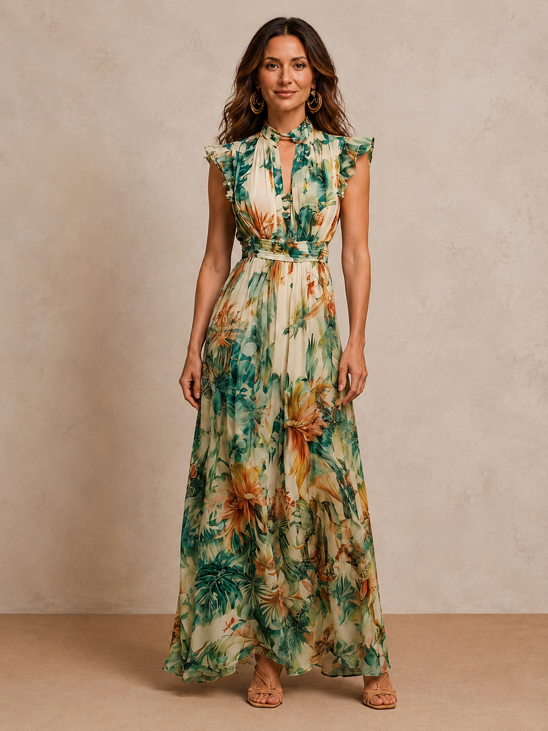 Vittoria | Painted Tropical Chiffon