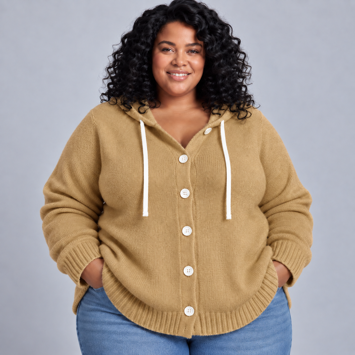 Charlotte | Soft-Knit Button Cardigan
