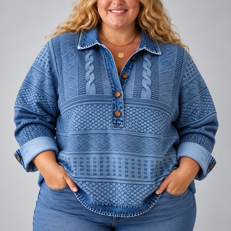 Rowan Half-Button Collared Sweatshirt