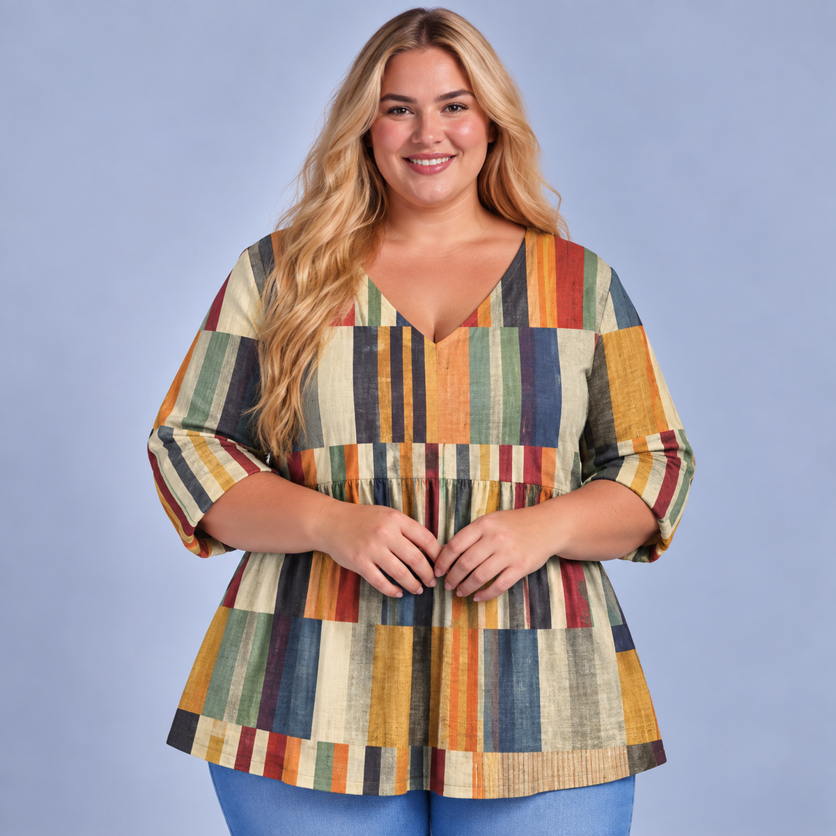 Chloe | Long Blouse with V-Neck