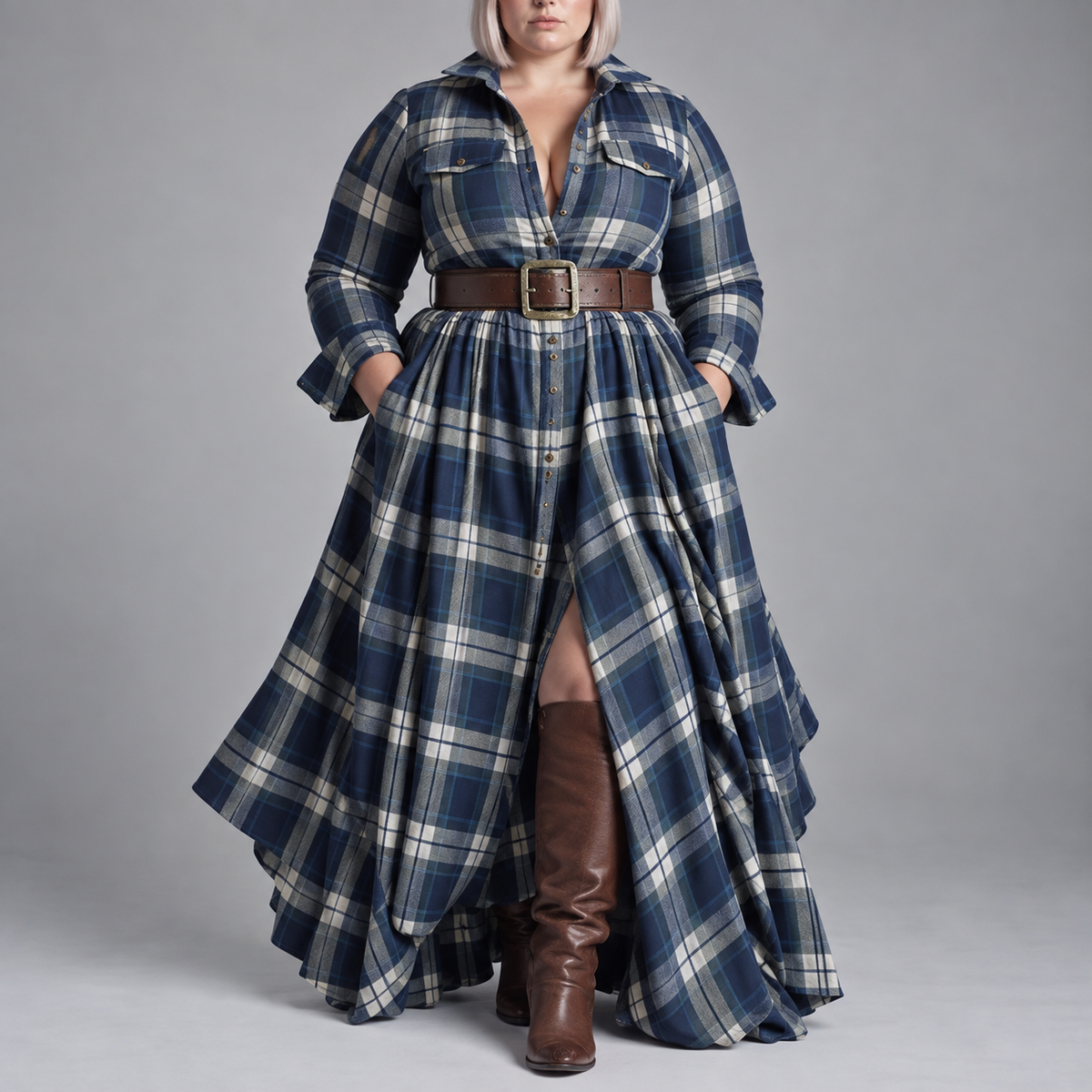 Mandy | Belt Shirt Dress