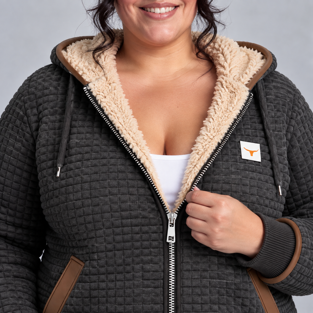 Amara | Sherpa-Lined Quilted Jacket
