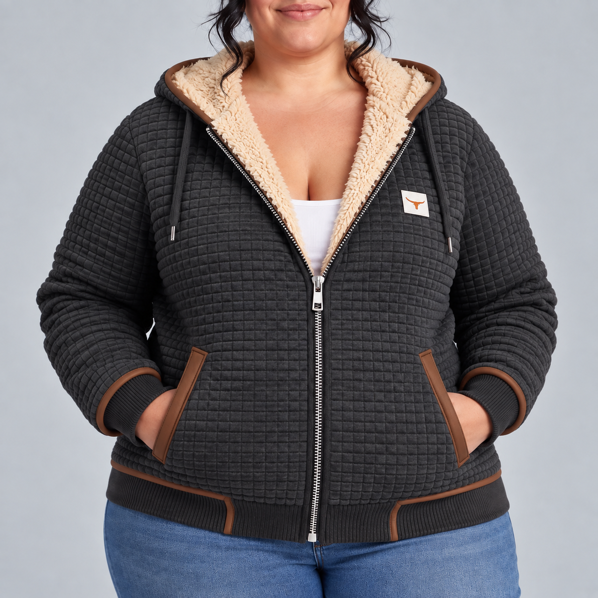 Amara | Sherpa-Lined Quilted Jacket