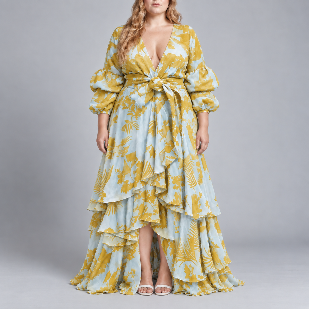 Bettina | Floral Ruffle Maxi Dress