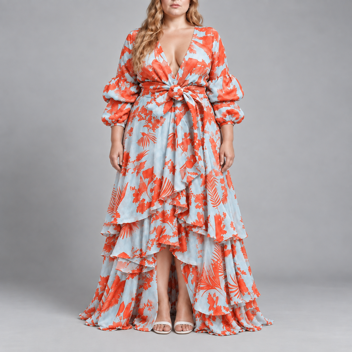 Bettina | Floral Ruffle Maxi Dress