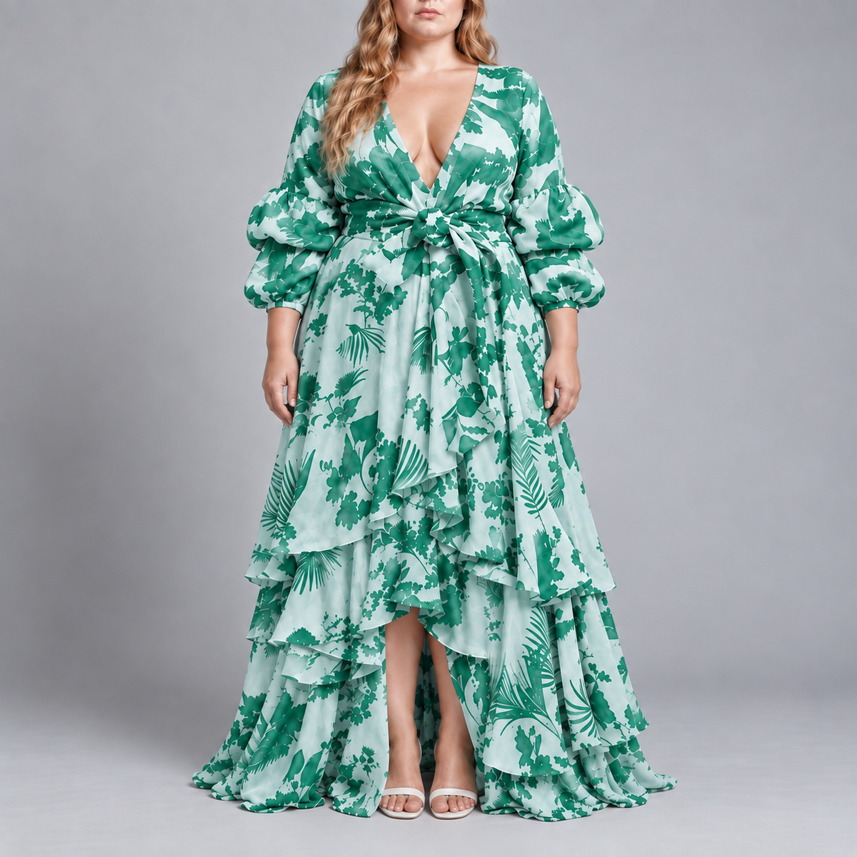 Bettina | Floral Ruffle Maxi Dress