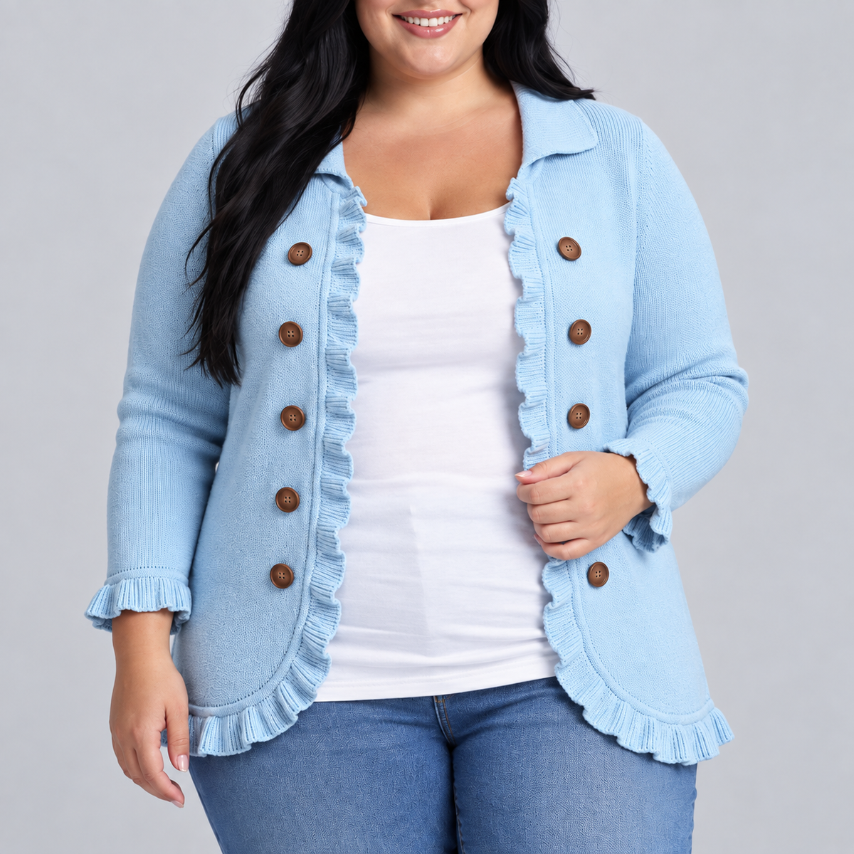 Eve Classic Ruffle Cardigan