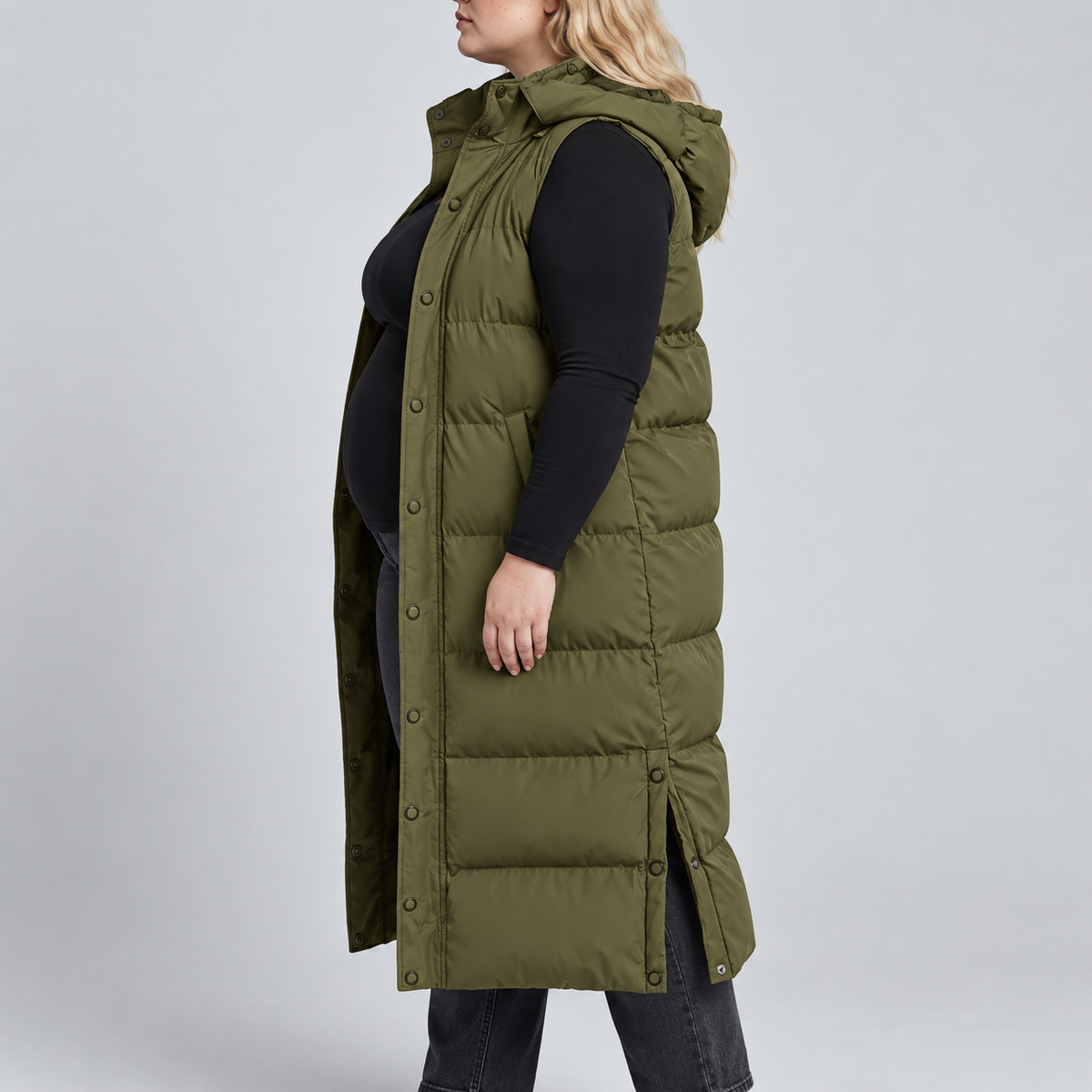 Marlowe | Maxi Hooded Puffer Vest